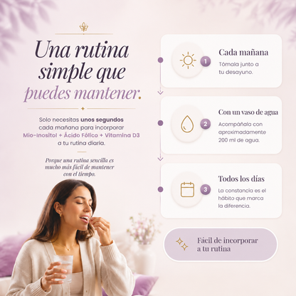 Mio-Inositol + Ácido Fólico + Vitamina D3