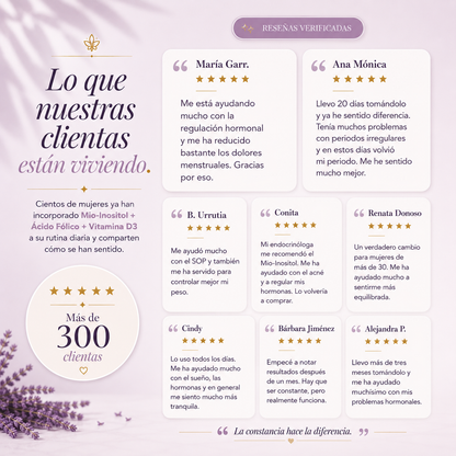 Mio-Inositol + Ácido Fólico + Vitamina D3