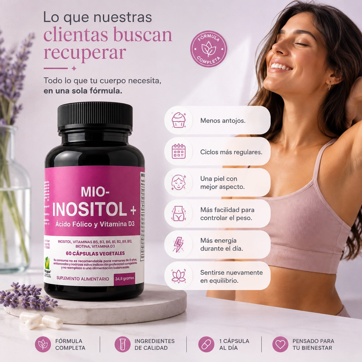 Mio-Inositol + Ácido Fólico + Vitamina D3